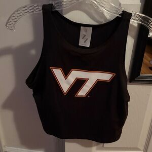 VT Women's Black Crop Top
